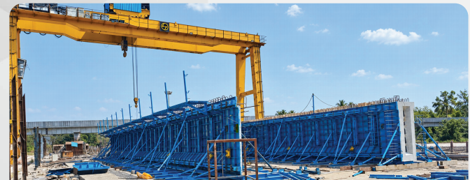 Bullet Train-Mumbai & Gujarat girder formwork installation